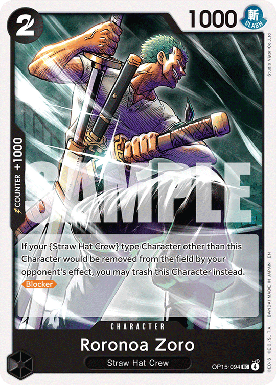 OP15-094, UC, Roronoa Zoro