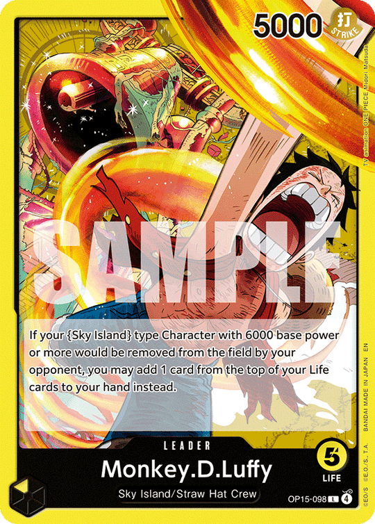 OP15-098, L, Monkey.D.Luffy