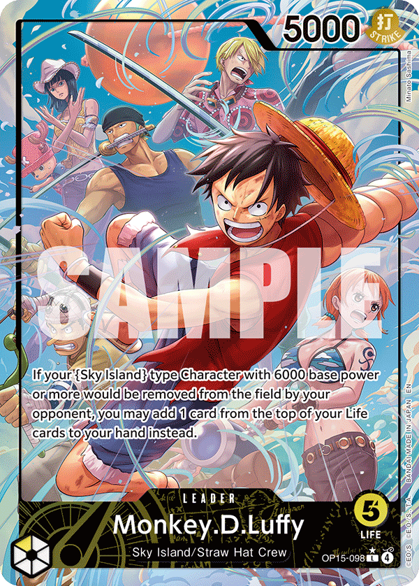 OP15-098, L, Monkey.D.Luffy (Alternate Art)