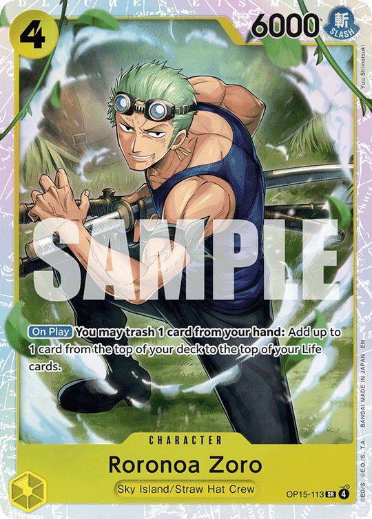 OP15-113, SR, Roronoa Zoro