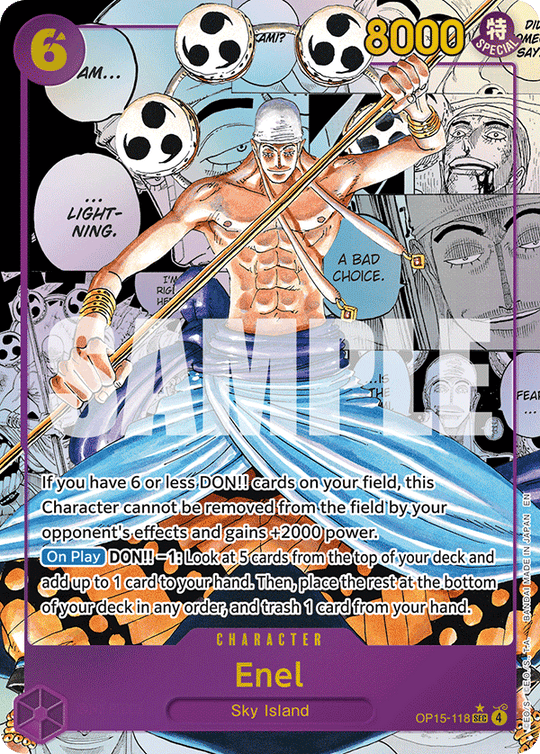 OP15-118, SEC, Enel (Manga Rare)