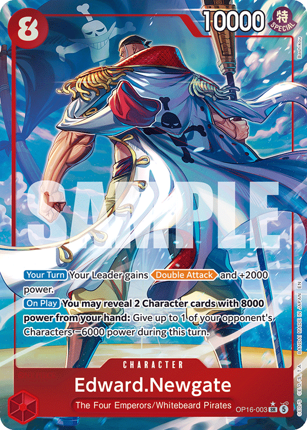 OP16-003, SR, Edward.Newgate (Alternate Art)