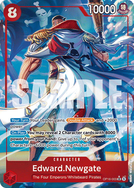 OP16-003, SR, Edward.Newgate (Alternate Art)
