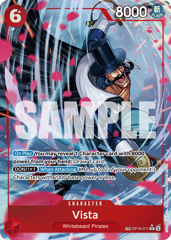 OP16-011, R, Vista (Alternate Art)