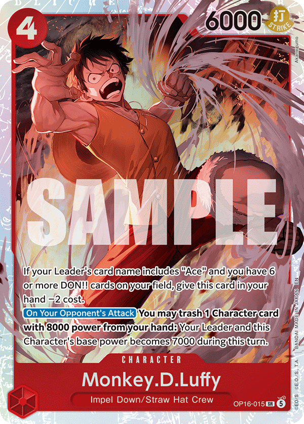 OP16-015, SR, Monkey.D.Luffy