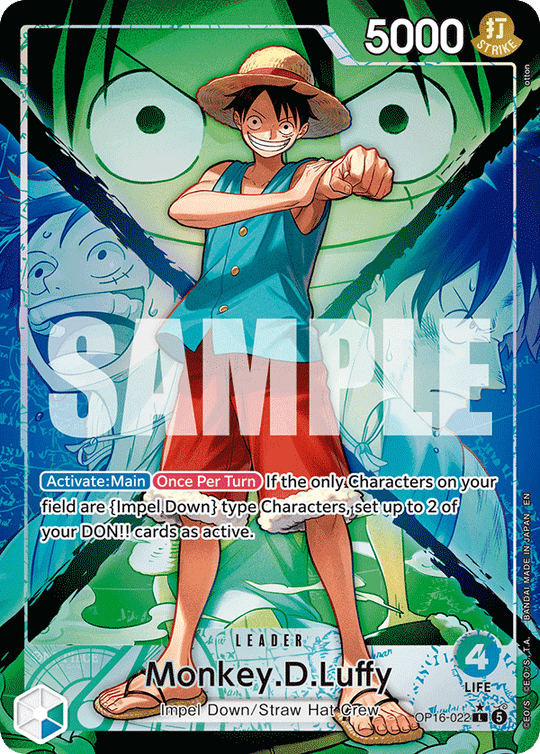 OP16-022, L, Monkey.D.Luffy (Alternate Art)