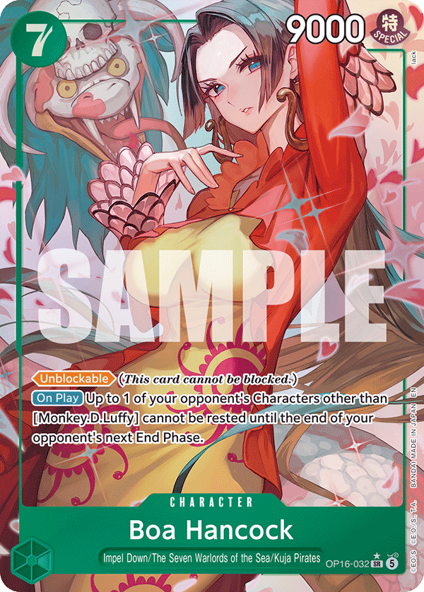 OP16-032, SR, Boa Hancock (Alternate Art)
