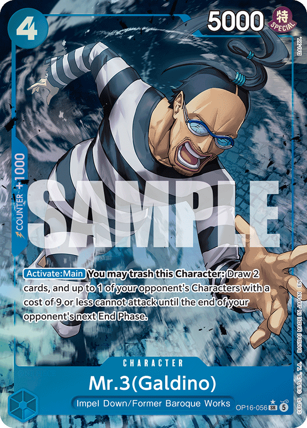 OP16-056, SR, Mr.3(Galdino) (Alternate Art)