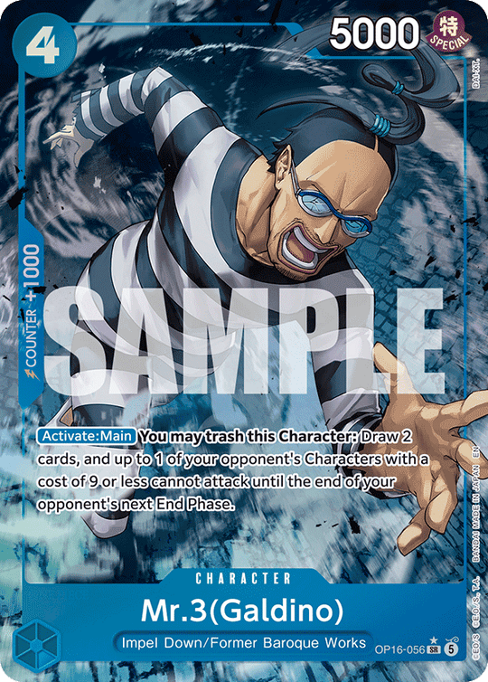 OP16-056, SR, Mr.3(Galdino) (Alternate Art)