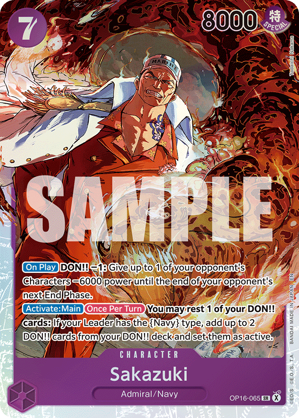 OP16-065, SR, Sakazuki