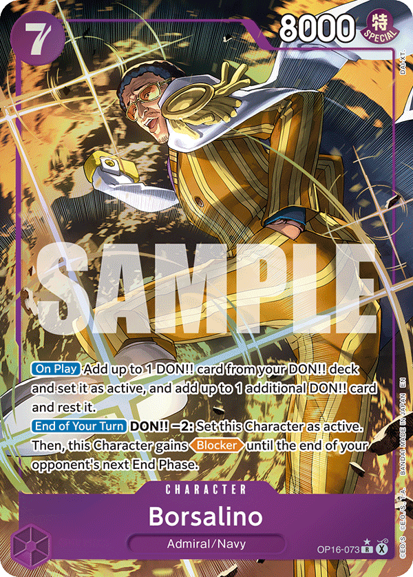 OP16-073, R, Borsalino (Alternate Art)