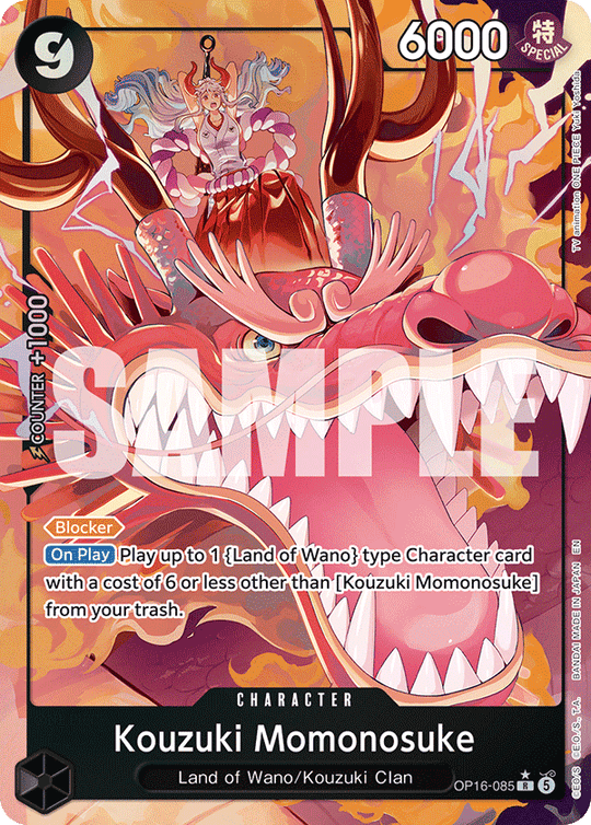 OP16-085, R, Kouzuki Momonosuke (Alternate Art)