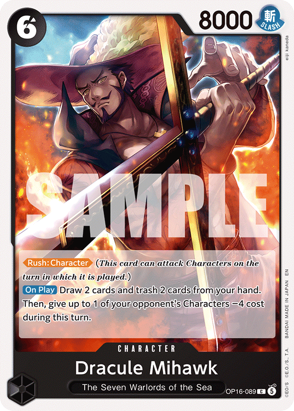 OP16-089, C, Dracule Mihawk