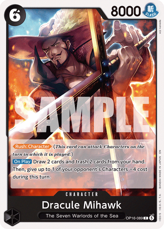 OP16-089, C, Dracule Mihawk