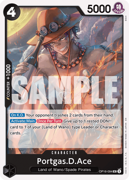 OP16-094, UC, Portgas.D.Ace