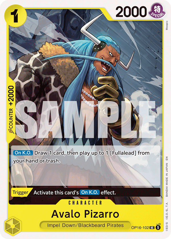 OP16-102, UC, Avalo Pizarro