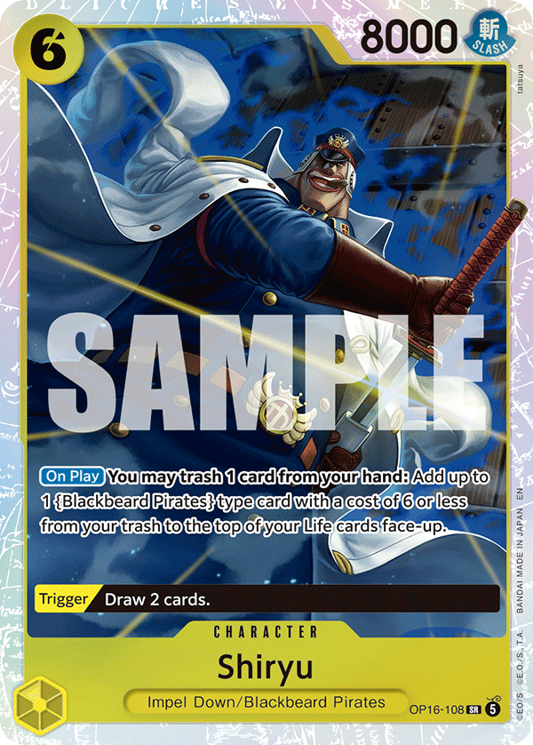 OP16-108, SR, Shiryu