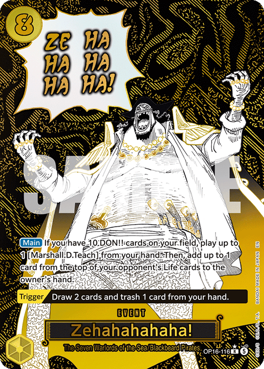 OP16-116, R, Zehahahahaha! (Alternate Art)