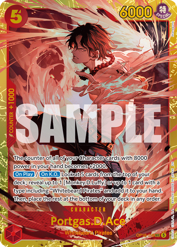OP16-118, SEC, Portgas.D.Ace