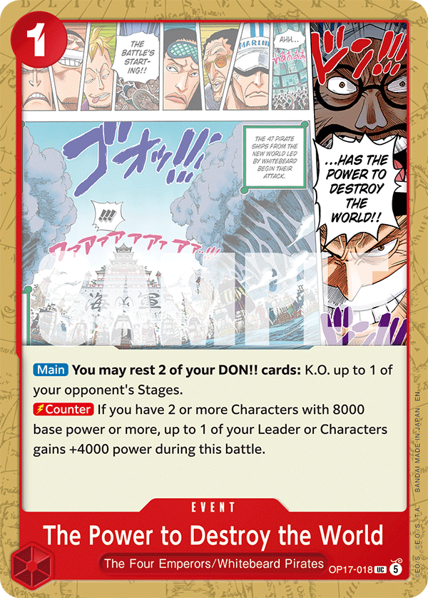 OP17-018, UC, The Power to Destroy the World