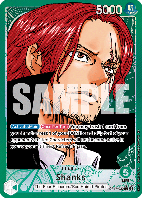 OP17-020, L,  Shanks (Alternate Art)