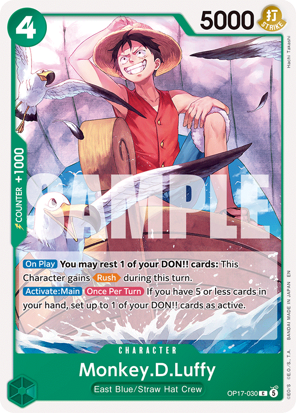 OP17-030, C, Monkey.D.Luffy