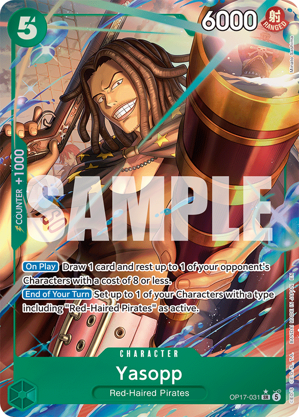OP17-031, SR, Yasopp (Alternate Art)
