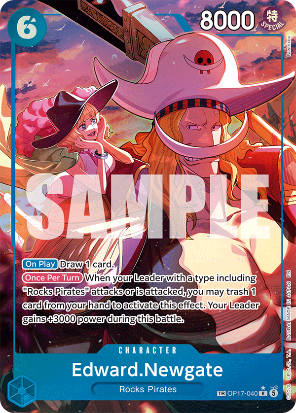 OP17-040, R, Edward.Newgate (Treasure Rare)