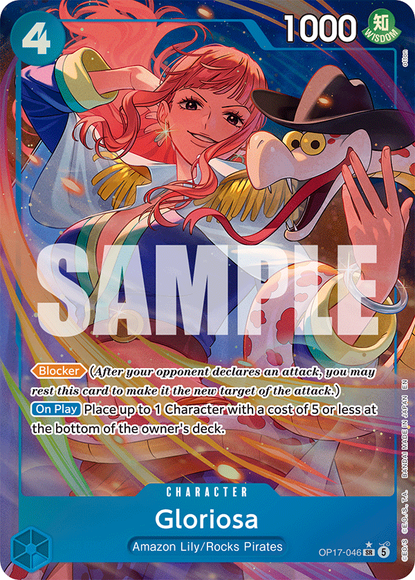 OP17-046, SR, Gloriosa (Alternate Art)