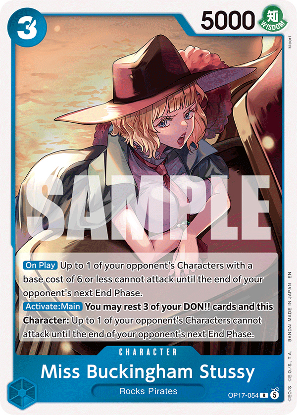 OP17-054, R, Miss Buckingham Stussy