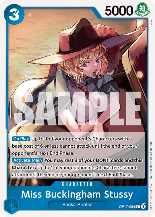 OP17-054, R, Miss Buckingham Stussy