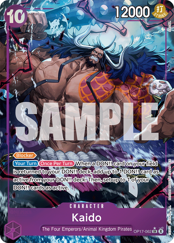 OP17-062, SR, Kaido (Alternate Art)