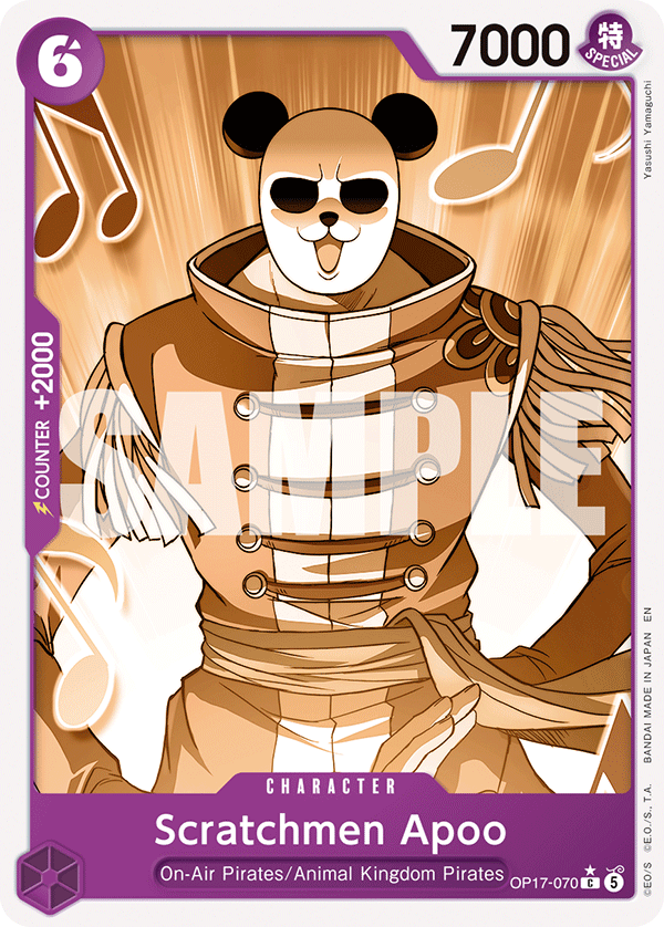 OP17-070, C, Scratchmen Apoo (Panda Alternate Art)