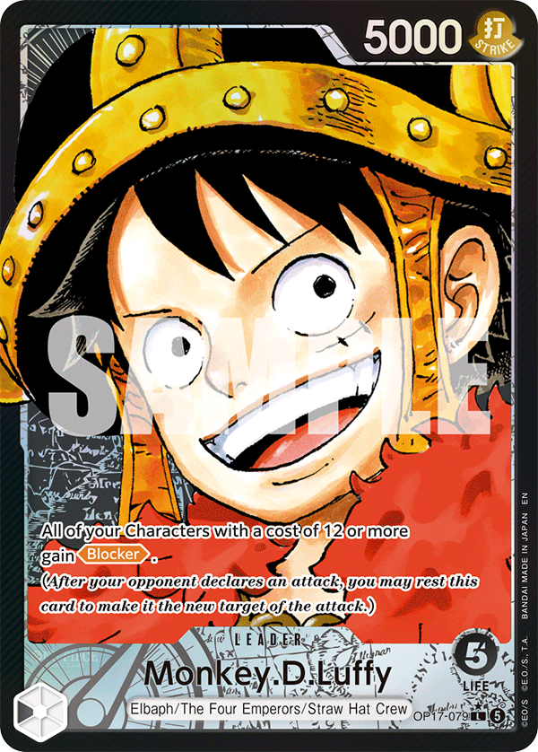 OP17-079, L, Monkey.D.Luffy (Alternate Art)