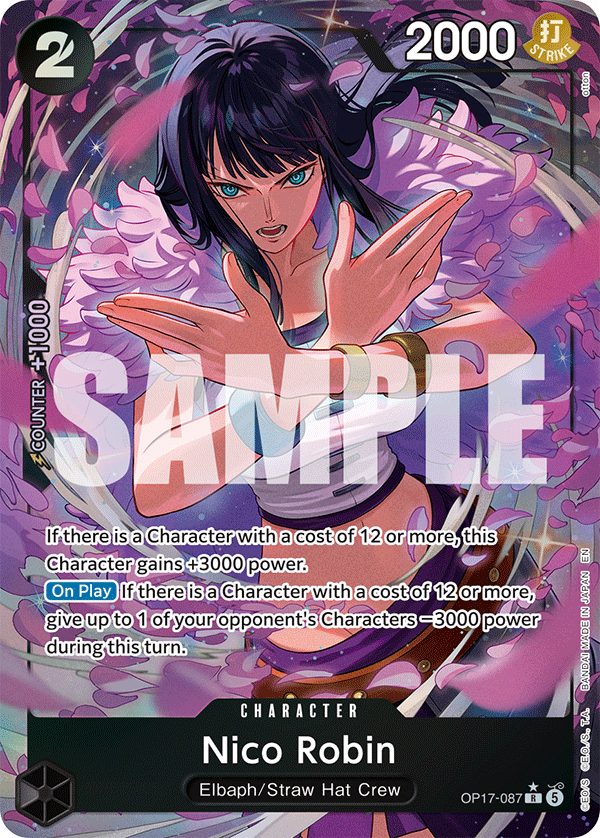 OP17-087, R, Nico Robin (Alternate Art)