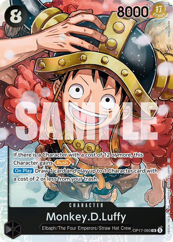 OP17-093, SR, Monkey.D.Luffy