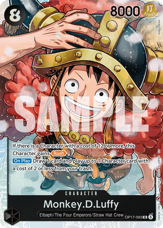 OP17-093, SR, Monkey.D.Luffy