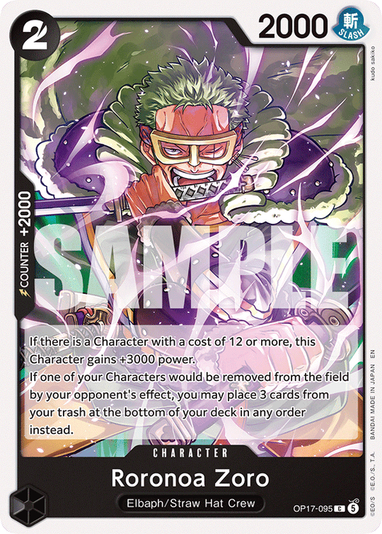 OP17-095, C, Roronoa Zoro