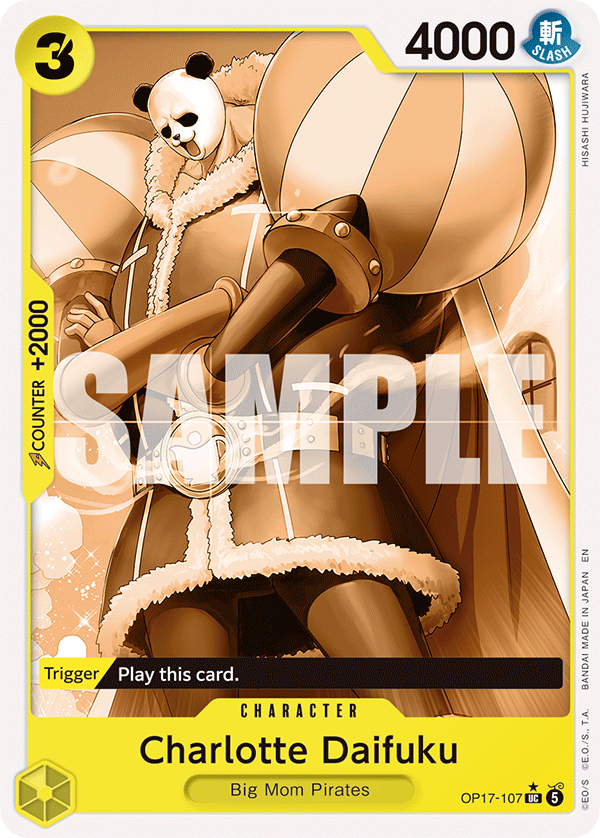 OP17-107, UC, Charlotte Daifuku (Panda Alternate Art)