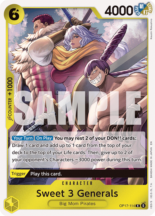 OP17-114, R, Sweet 3 Generals