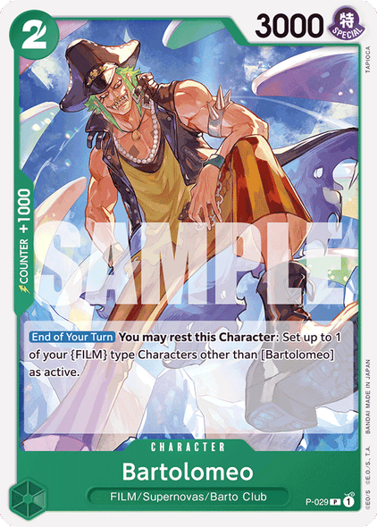 P-029, P, Bartolomeo (Reprint)