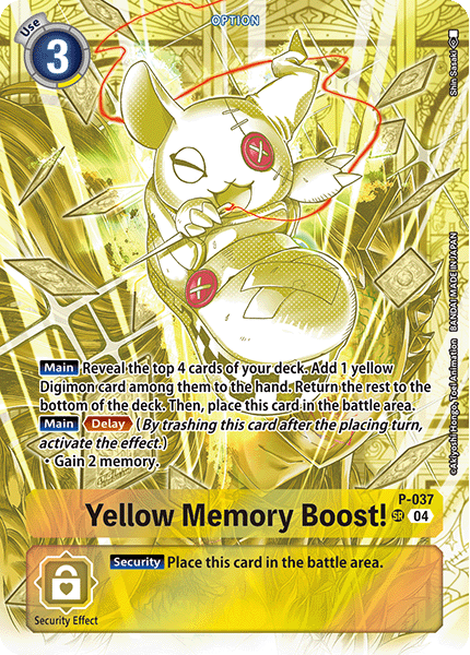P-037 SR, Yellow Memory Boost! (ST19 Reprint)