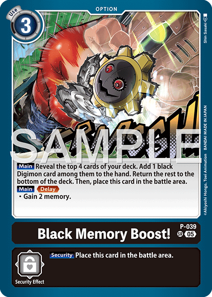 P-039 SR, Black Memory Boost! (AD1 Reprint)