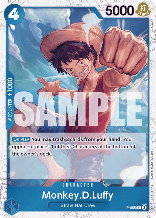 P-055 Monkey.D.Luffy (Reprint) (Foil)