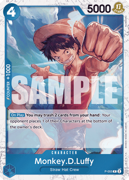 P-055 Monkey.D.Luffy (Reprint) (Foil)