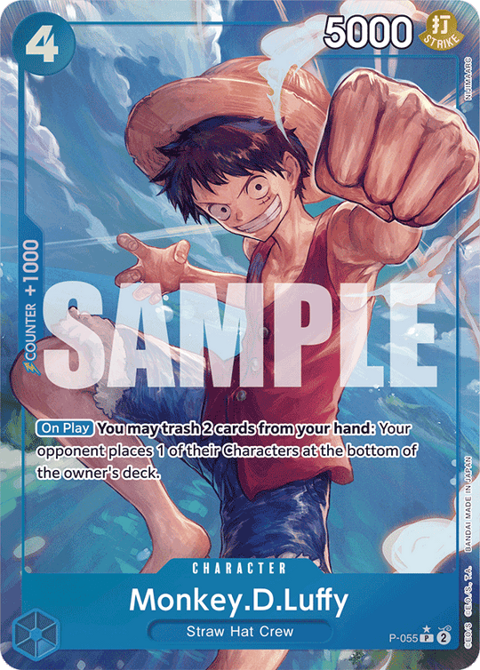 P-055 Monkey.D.Luffy (Reprint) (Alternate Art)