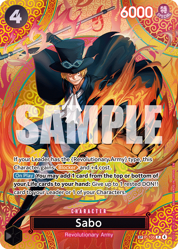 P-105, P, Sabo (OP15 Special Rare)