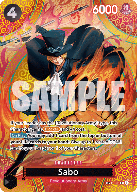 P-105, P, Sabo (OP15 Special Rare)