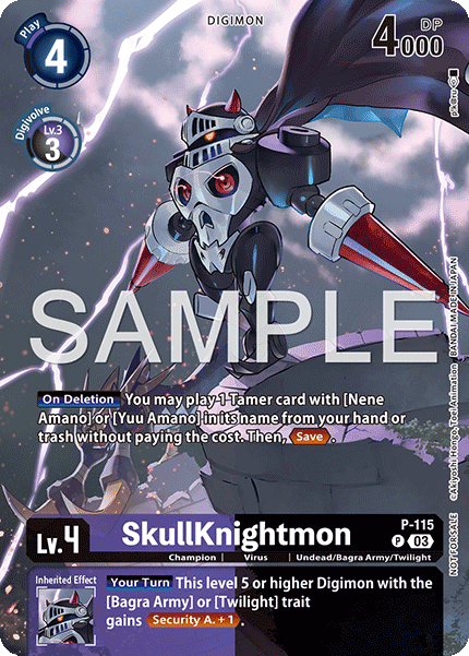P-115, P, SkullKnightmon (EX10 Box Topper)