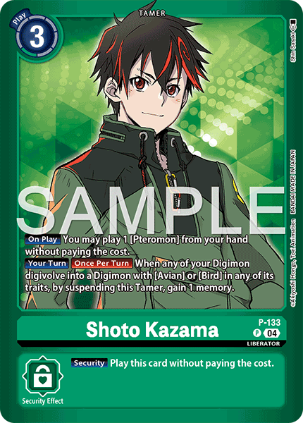 P-133, P, Shoto Kazama (LM07 Reprint)